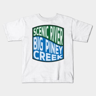 Big Piney Creek Scenic River wave Kids T-Shirt